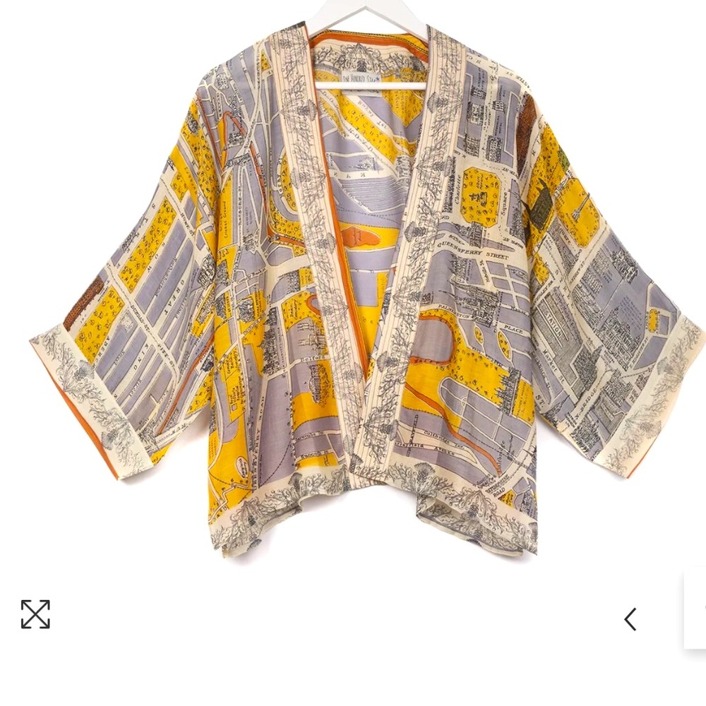 One Hundred Stars Edinburgh & Leith Map Kimono
